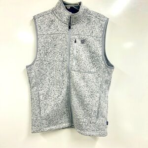 0137 Chaps Fleece Men's Gray Sweater Vest size M